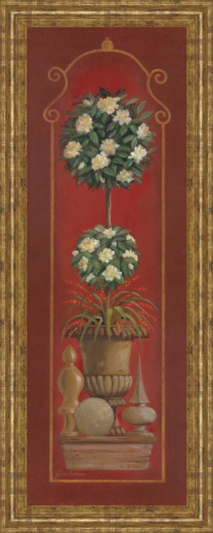 18 in. x 42 in. “Potted Plant II” Print in Framed Print Wall Art