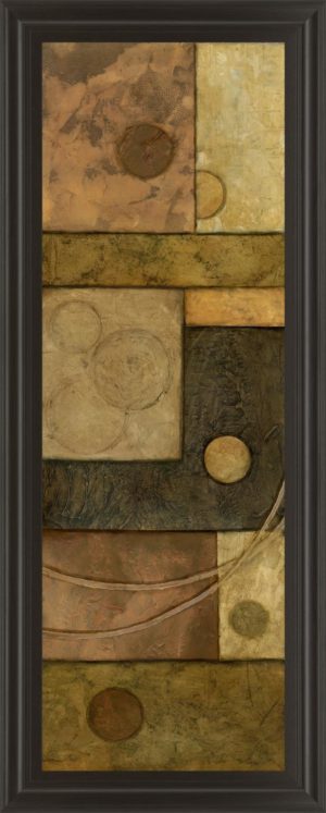 18 in. x 42 in. “Circle Game I” By Norm Olson Framed Print Wall Art