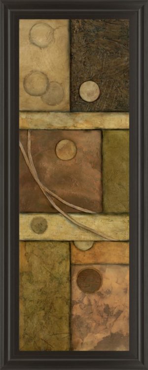 18 in. x 42 in. “Circle Game Il” By Norm Olson Framed Print Wall Art