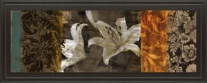 18 in. x 42 in. “Evanescent Il” By Keith Mallet Framed Print Wall Art