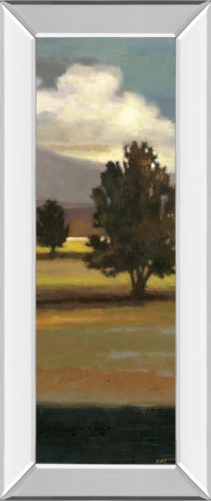 18 in. x 42 in. “Mountain Range IV” By Norman Wyatt, Jr. Mirror Framed Print Wall Art