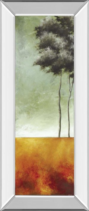 18 in. x 42 in. “Palms Right” Mirror Framed Print Wall Art