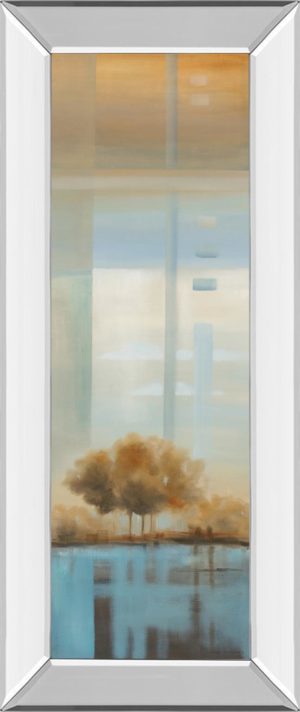 18 in. x 42 in. “Window On The Word Il” By Carol Robinson Mirror Framed Print Wall Art