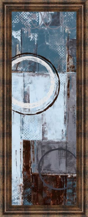 18 in. x 42 in. “Cool Dance I” By Maria Donovan Framed Print Wall Art