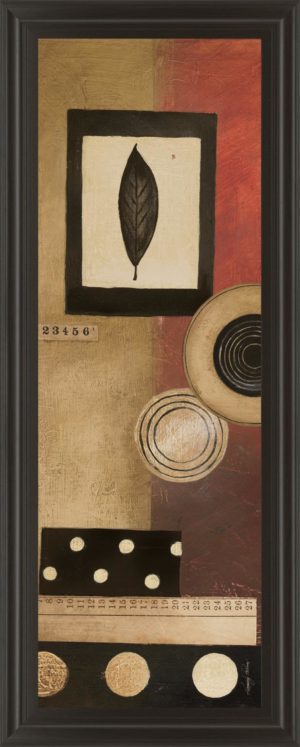 18 in. x 42 in. “Radius Panel I” By Kimberly Poloson Framed Print Wall Art