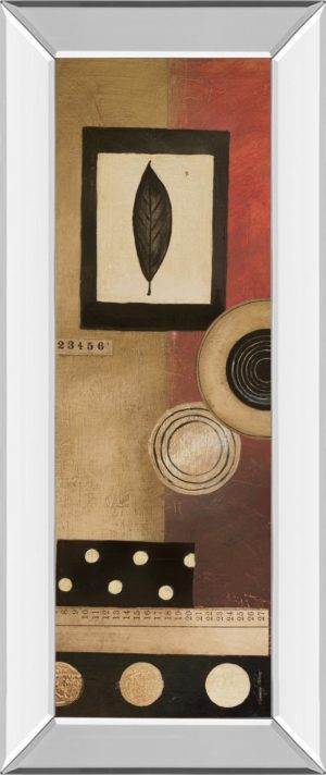 18 in. x 42 in. “Radius Panel I” By Kimberly Poloson Mirror Framed Print Wall Art