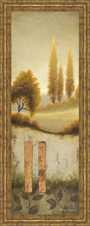 18 in. x 42 in. “Beyond The Village” By Michael Marcon Framed Print Wall Art