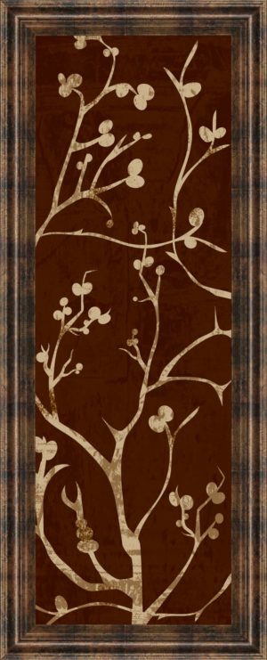 18 in. x 42 in. “Branching Out I” By Diane Stimson Framed Print Wall Art
