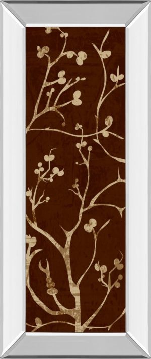 18 in. x 42 in. “Branching Out I” By Diane Stimson Mirror Framed Print Wall Art
