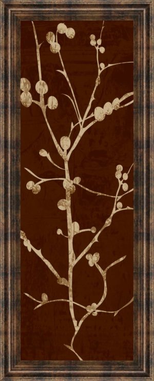 18 in. x 42 in. “Branching Out Il” By Diane Stimson Framed Print Wall Art