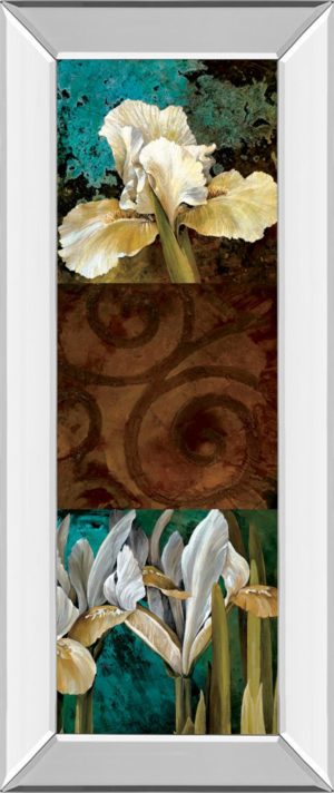 18 in. x 42 in. “From My Garden I” By Linda Thompson Mirror Framed Print Wall Art