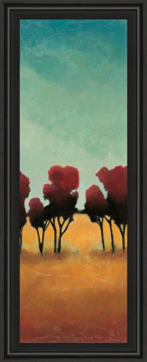 18 in. x 42 in. “A New Day Il” By Angelina Emet Framed Print Wall Art