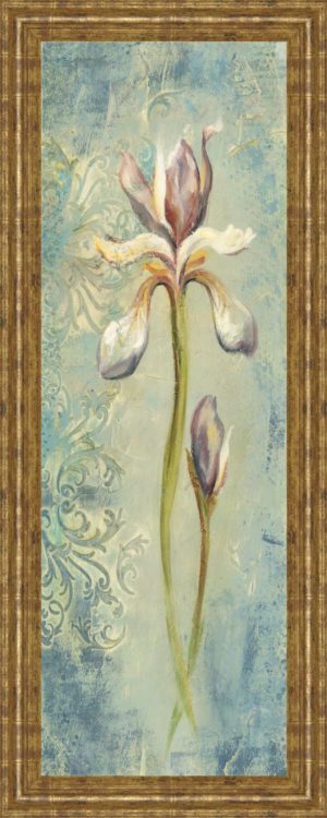 18 in. x 42 in. “Floral XI” By Lee Hazel Framed Print Wall Art