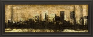 18 in. x 42 in. “Defined City I” By Sd Graphic Studio Framed Print Wall Art