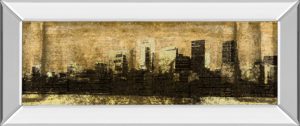 18 in. x 42 in. “Defined City I” By Sd Graphic Studio Mirror Framed Print Wall Art