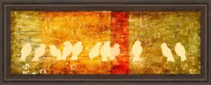 18 in. x 42 in. “Reunion” By Patricia Pinto Framed Print Wall Art