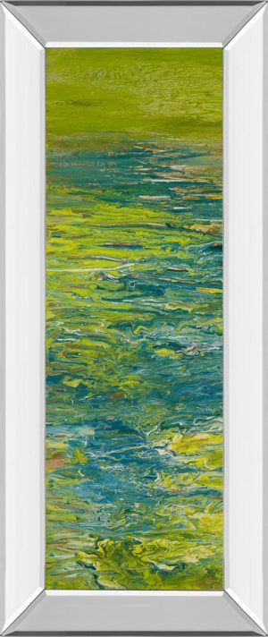 18 in. x 42 in. “The Lake Il” By Roberto Gonzalez Mirror Framed Print Wall Art