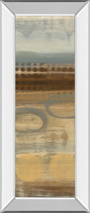 18 in. x 42 in. “Movement Panel I” By Jeni Lee Mirror Framed Print Wall Art