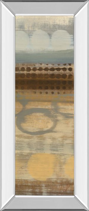 18 in. x 42 in. “Movement Panel Il” By Jeni Lee Mirror Framed Print Wall Art