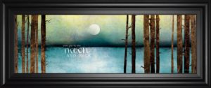18 in. x 42 in. “Love You To The Moon And Back” By Marla Rae Framed Print Wall Art