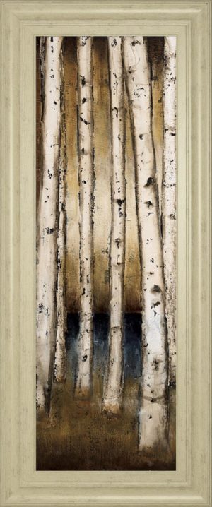 18 in. x 42 in. “Birch Landing I” By St Germain Framed Print Wall Art