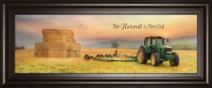 18 in. x 42 in. “The Harvest Is Plentiful” By Lori Deiter Framed Print Wall Art