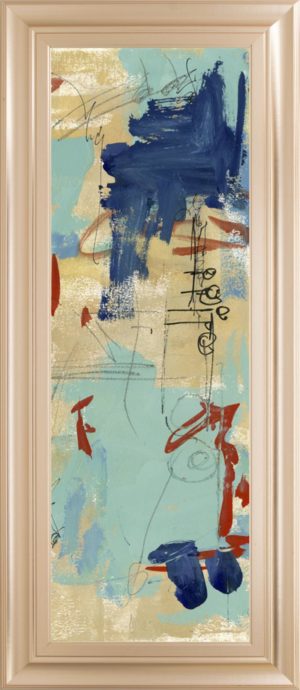 18 in. x 42 in. “Composition 4A” By Melissa Wang Framed Print Wall Art