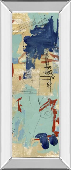 18 in. x 42 in. “Composition 4A” By Melissa Wang Mirror Framed Print Wall Art