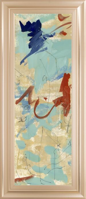 18 in. x 42 in. “Composition 4B” By Melissa Wang Framed Print Wall Art