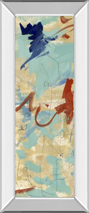 18 in. x 42 in. “Composition 4B” By Melissa Wang Mirror Framed Print Wall Art