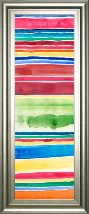 18 in. x 42 in. “Cabana Panel Il” By Regina Moore Framed Print Wall Art