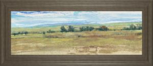18 in. x 42 in. “Distant Treeline Panel I” By Tim Otoole Framed Print Wall Art