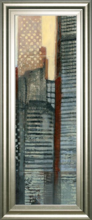 18 in. x 42 in. “Urban Landscape V” By Norman Wyatt Framed Print Wall Art