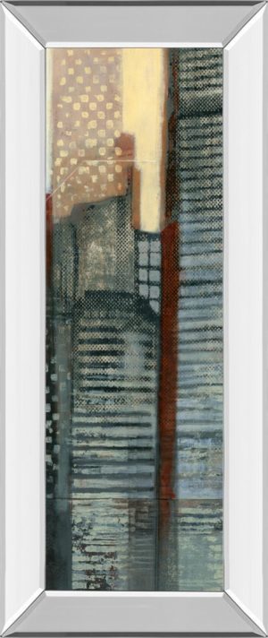 18 in. x 42 in. “Urban Landscape V” By Norman Wyatt Mirror Framed Print Wall Art