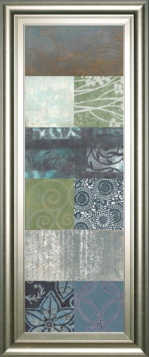 18 in. x 42 in. “Zen Panel Il” By Vision Studio Framed Print Wall Art