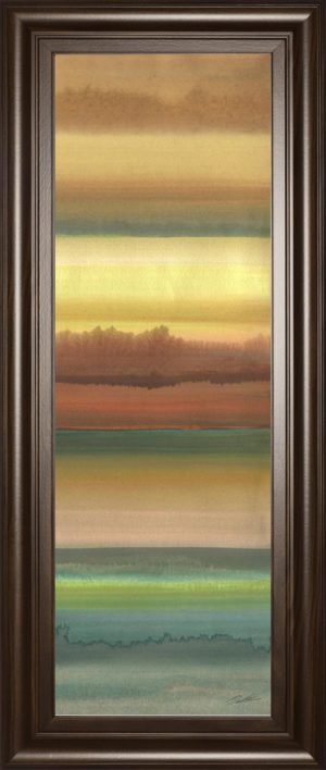 18 in. x 42 in. “Ambient Sky Il” By John Butler Framed Print Wall Art