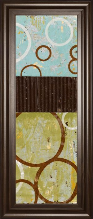 18 in. x 42 in. “Sun Flower II” By Natalie Avondet Mirror Framed Print Wall Art