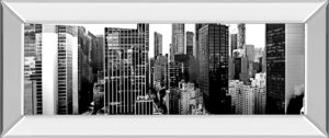 18 in. x 42 in. “Panorama Of NYC VIl” By Jeff Pica Mirror Framed Print Wall Art