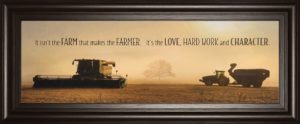 18 in. x 42 in. “The Farmer” By Lori Dieter Framed Photo Print Wall Art