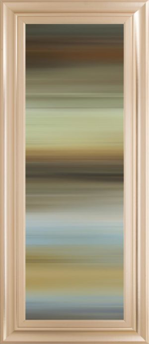 18 in. x 42 in. “Abstract Horizon I” By James Mcmaster Framed Print Wall Art
