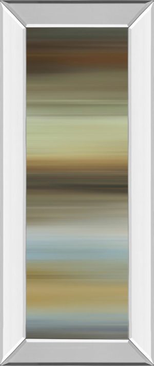 18 in. x 42 in. “Abstract Horizon I” By James Mcmaster Mirror Framed Print Wall Art