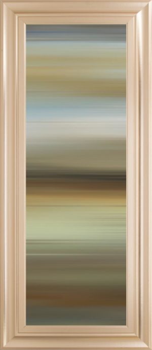 18 in. x 42 in. “Abstract Horizon II” By James Mcmaster Framed Print Wall Art