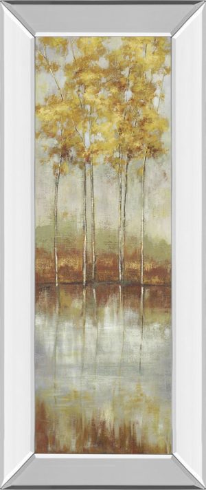 18 in. x 42 in. “Reflections Il” By Allison Pearce Mirror Framed Print Wall Art