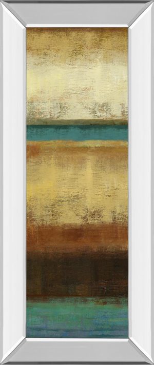 18 in. x 42 in. “Earth” By Allison Pearce Mirrored Framed Print Wall Art