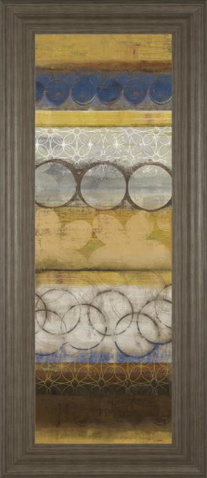 18 in. x 42 in. “Mellow Il” By Allison Pearce Framed Print Wall Art