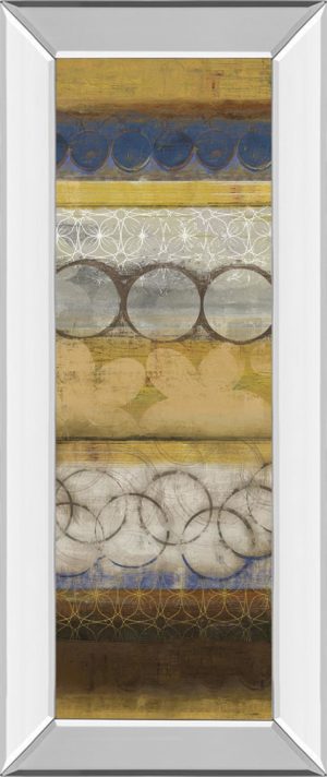 18 in. x 42 in. “Mellow Il” By Allison Pearce Mirror Framed Print Wall Art