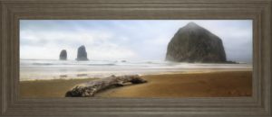 18 in. x 42 in. “From Cannon Beach Il” By David Drost Framed Print Wall Art