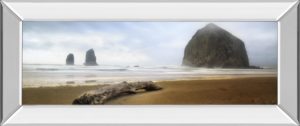 18 in. x 42 in. “From Cannon Beach Il” By David Drost Mirror Framed Print Wall Art