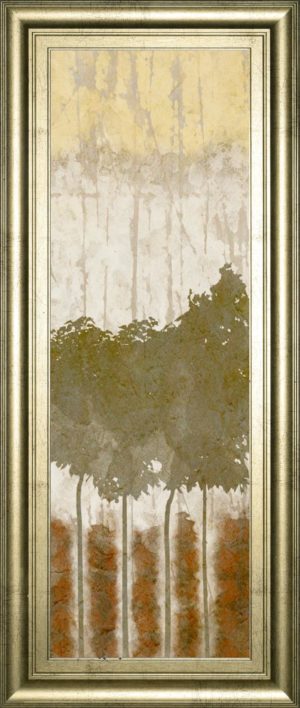 18 in. x 42 in. “Nature’s Quartet I” By Alonzo Saunders Framed Print Wall Art