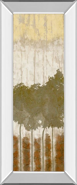 18 in. x 42 in. “Nature’s Quartet I” By Alonzo Saunders Mirror Framed Print Wall Art